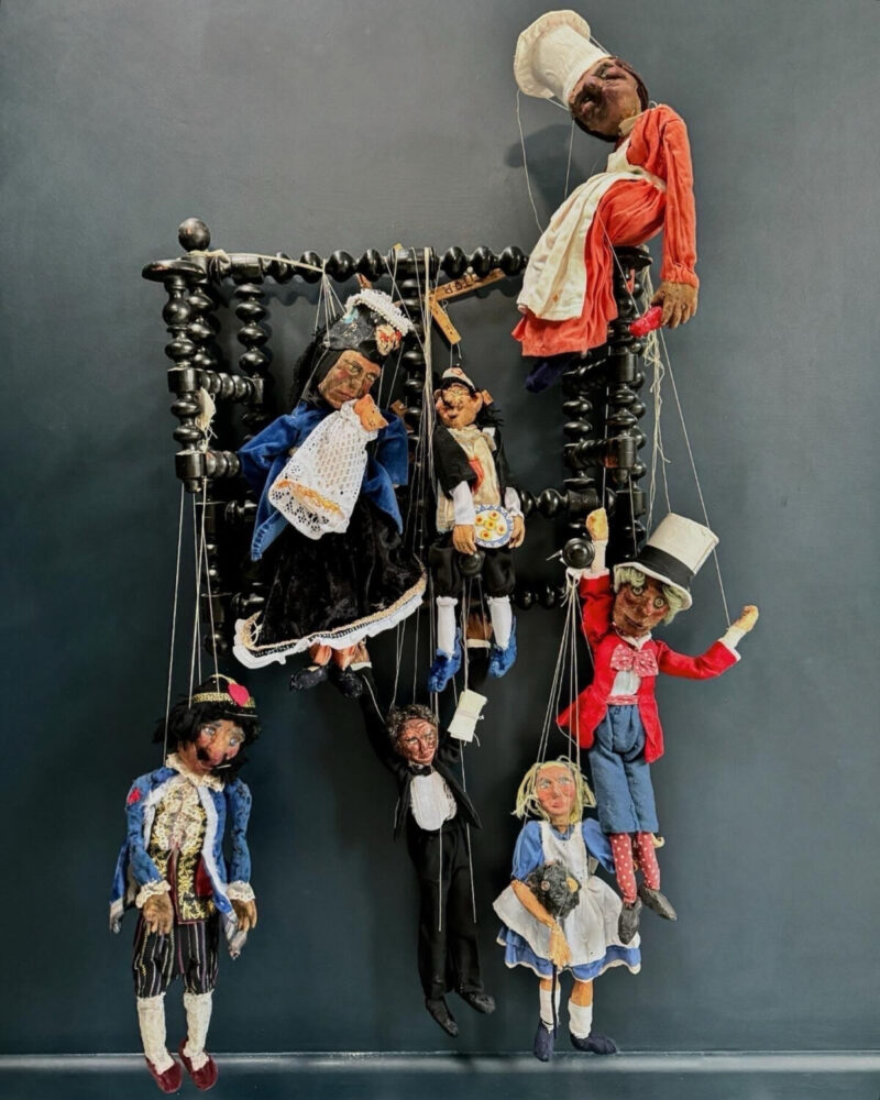 Folk Art Alice in Wonderland Puppets - Image 2