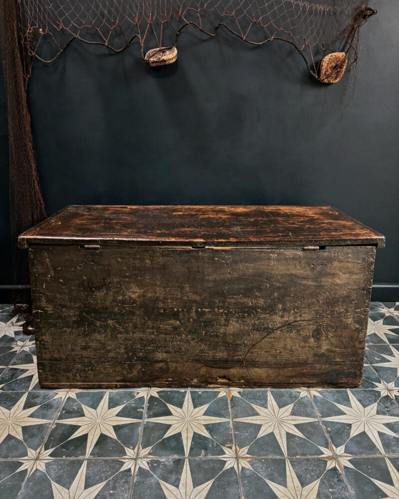 Folk Art Painted Sailors Chest - Image 12