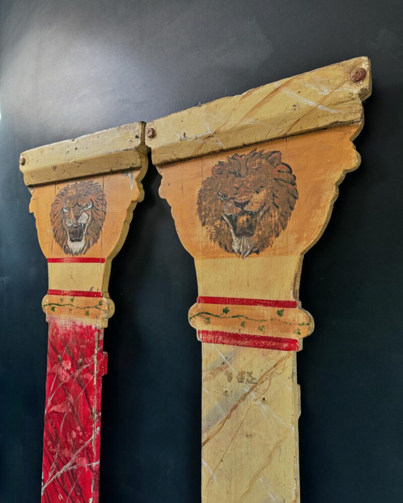 Pair of Painted Fairground Columns - Image 4