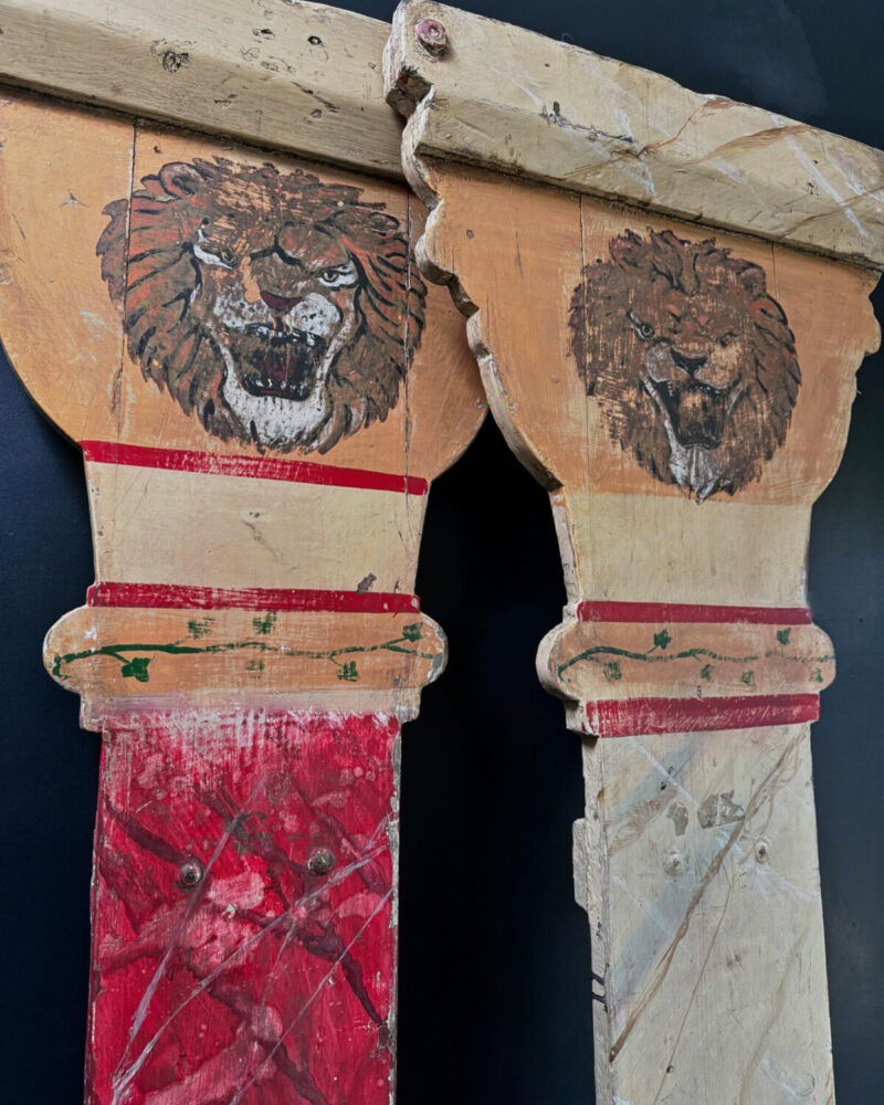 Pair of Painted Fairground Columns - Image 2