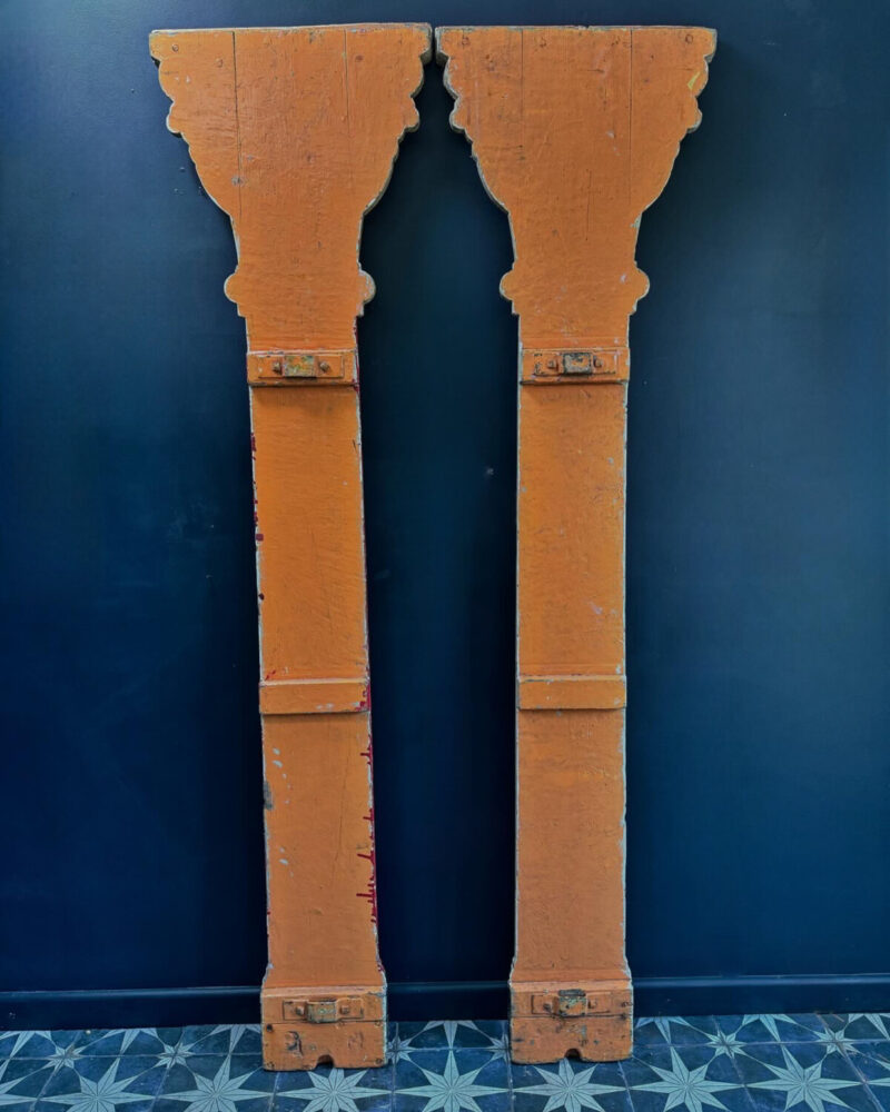 Pair of Painted Fairground Columns - Image 11