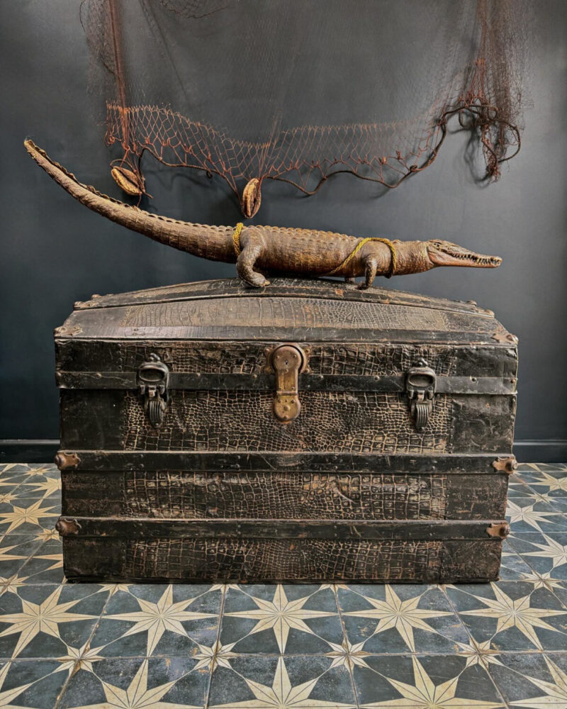 ‘Crocodile Skin’ Steamer Trunk c19th