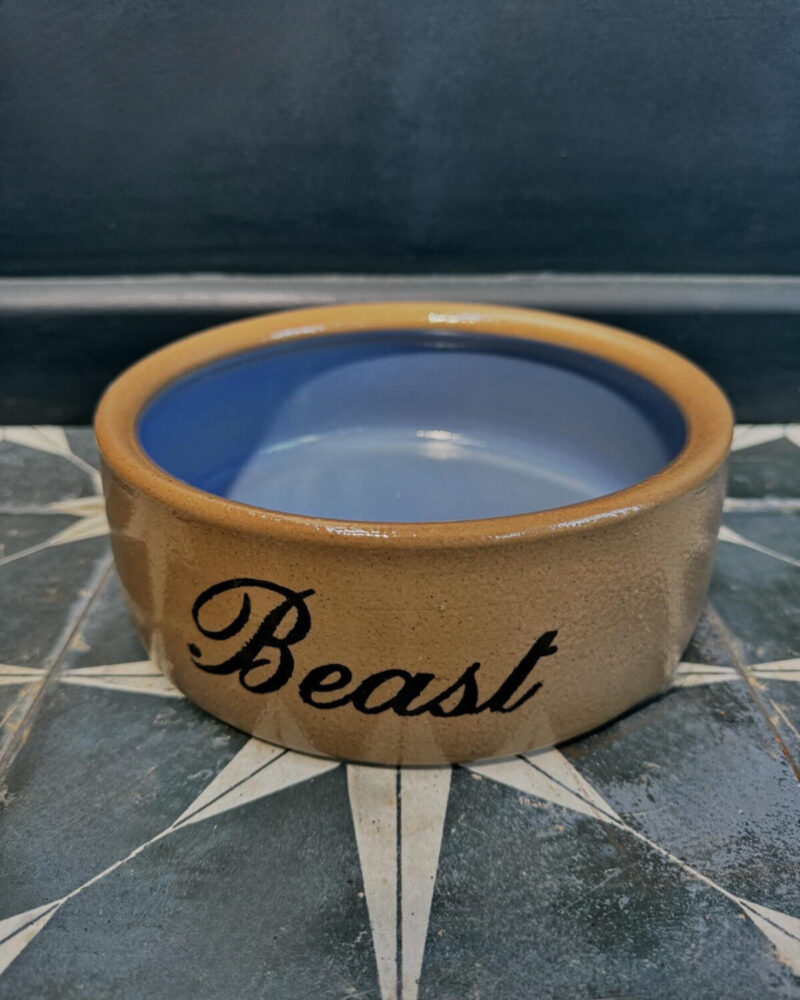 Vintage Stoneware ‘Beast’ Dog Bowls - Image 7