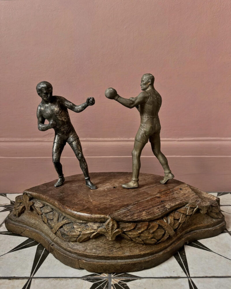 Pair of Antique Boxing Figures - Image 2