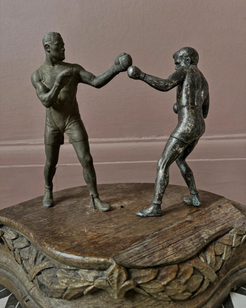 Pair of Antique Boxing Figures - Image 6