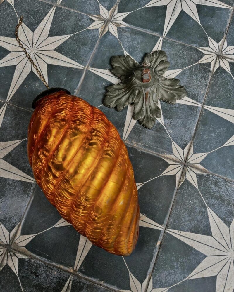 Large Amber Glass Kugel - Image 10