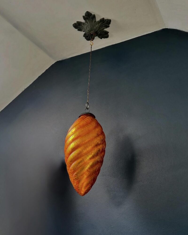 Large Amber Glass Kugel - Image 4