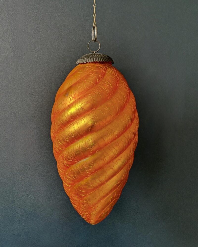 Large Amber Glass Kugel - Image 3