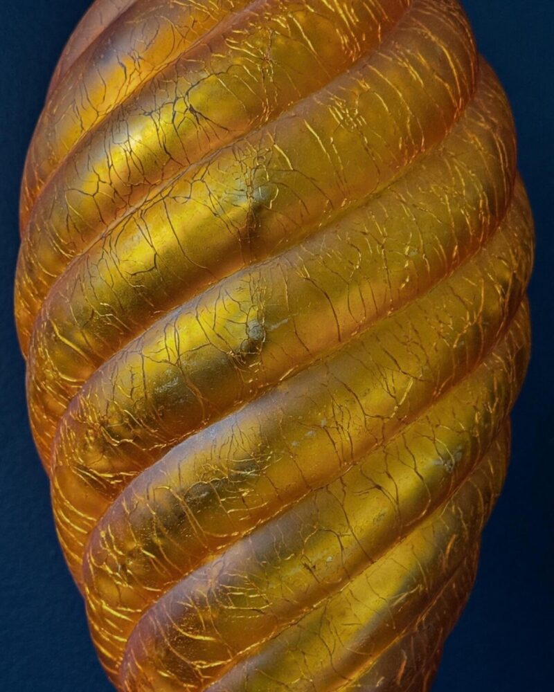 Large Amber Glass Kugel - Image 8