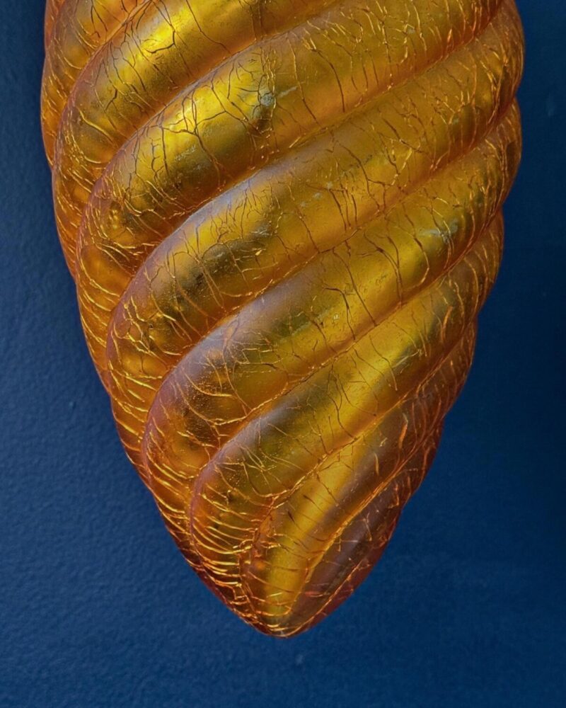 Large Amber Glass Kugel - Image 7