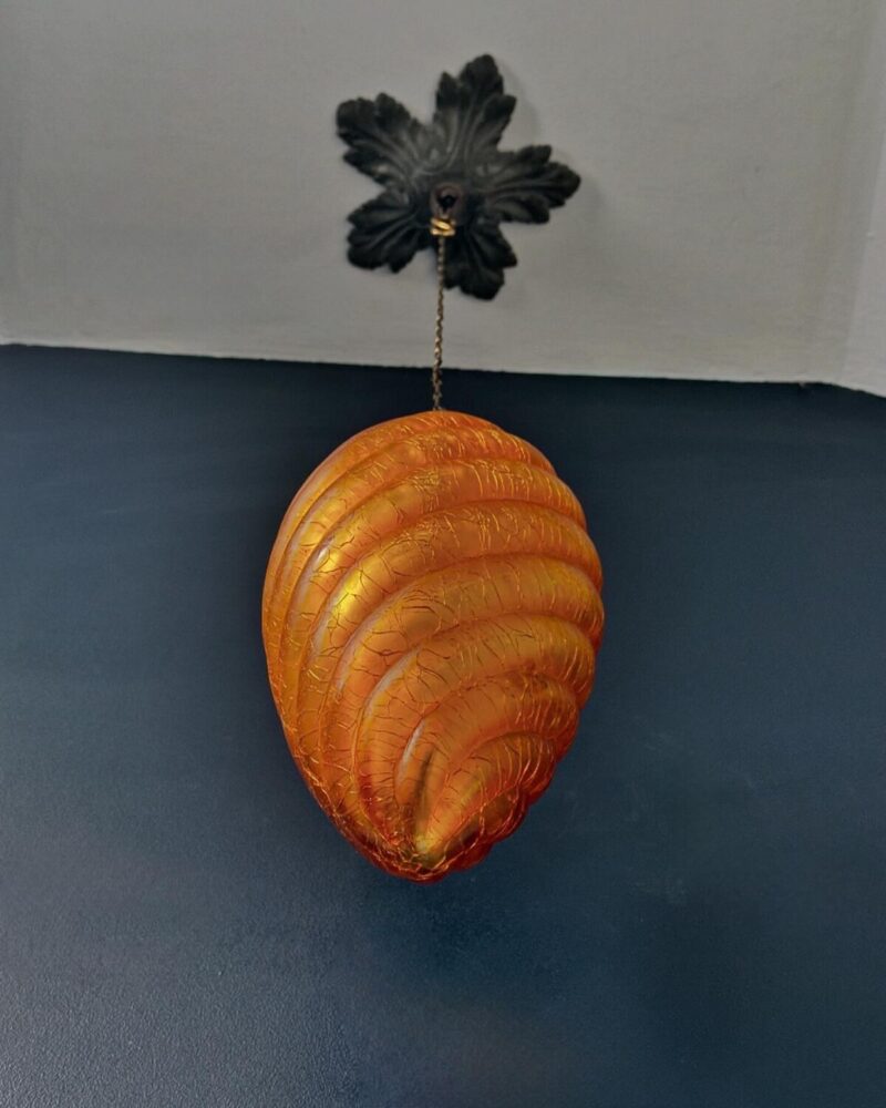 Large Amber Glass Kugel - Image 5