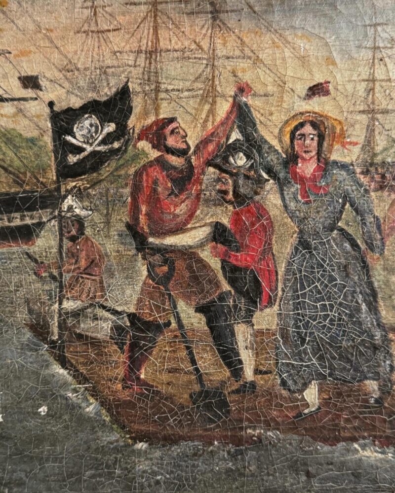 Naive Oil Painting ‘Pirates’ - Image 9