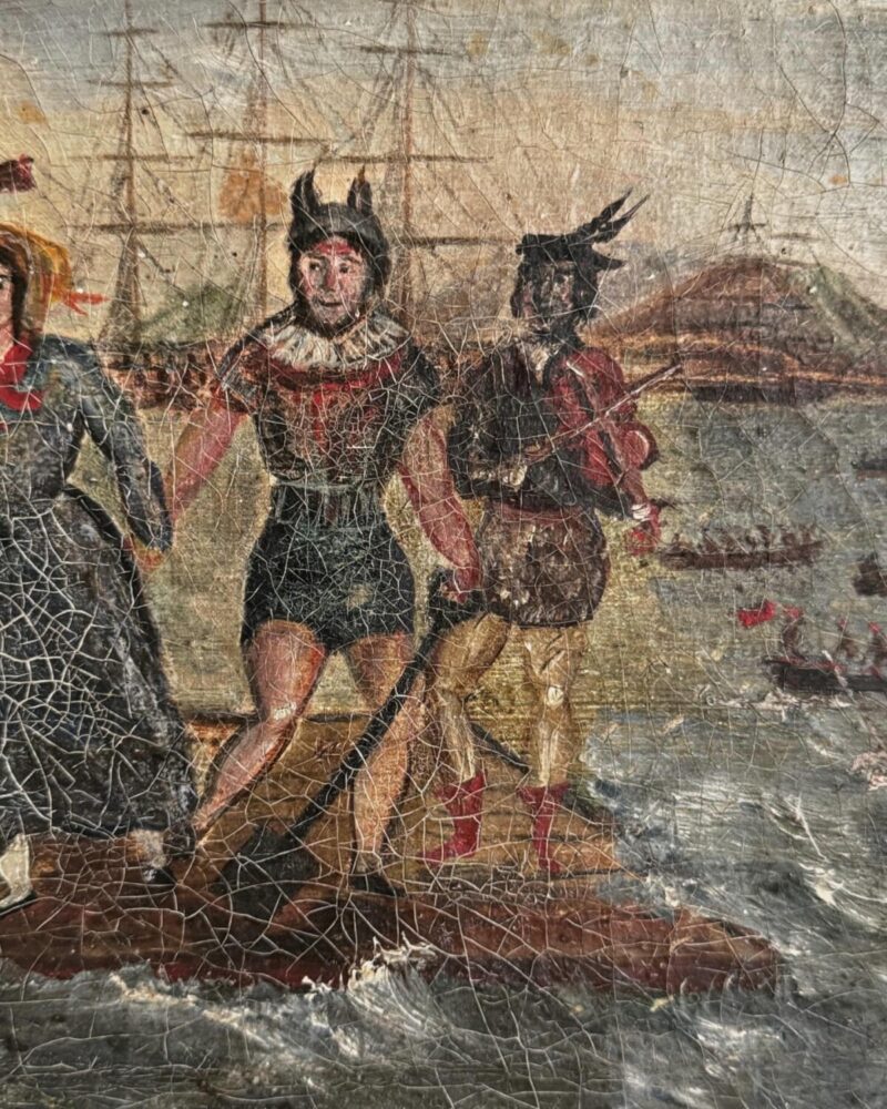 Naive Oil Painting ‘Pirates’ - Image 7
