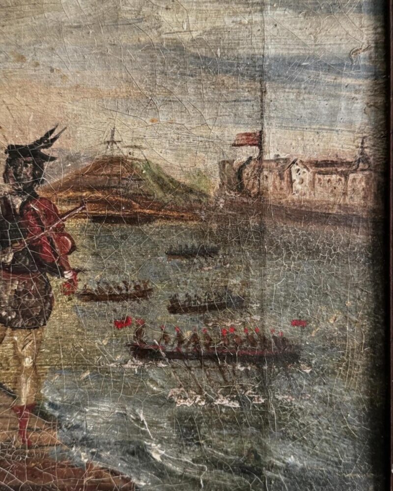 Naive Oil Painting ‘Pirates’ - Image 6