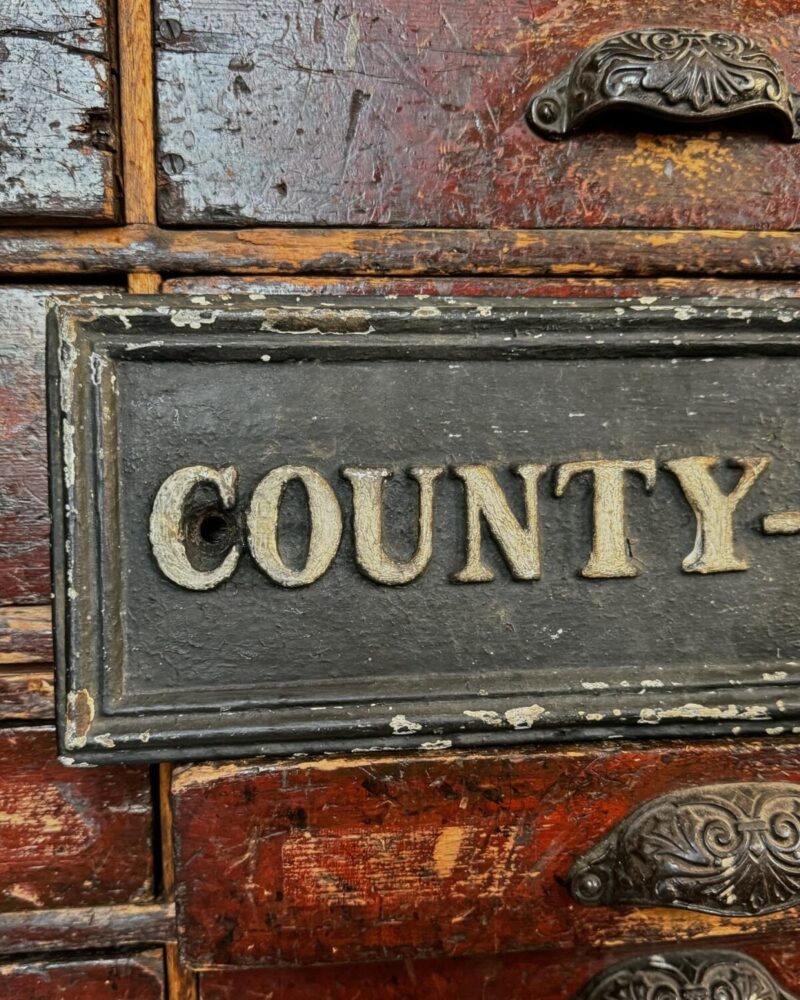 Cast Iron County-Police Sign - Image 2