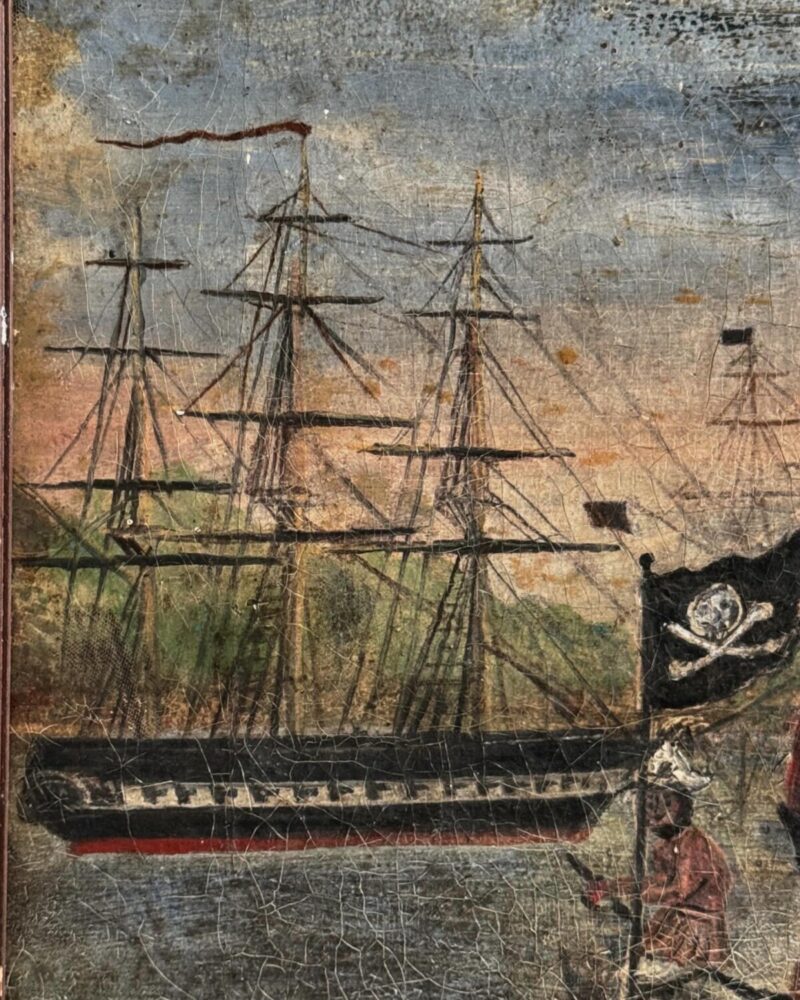 Naive Oil Painting ‘Pirates’ - Image 10