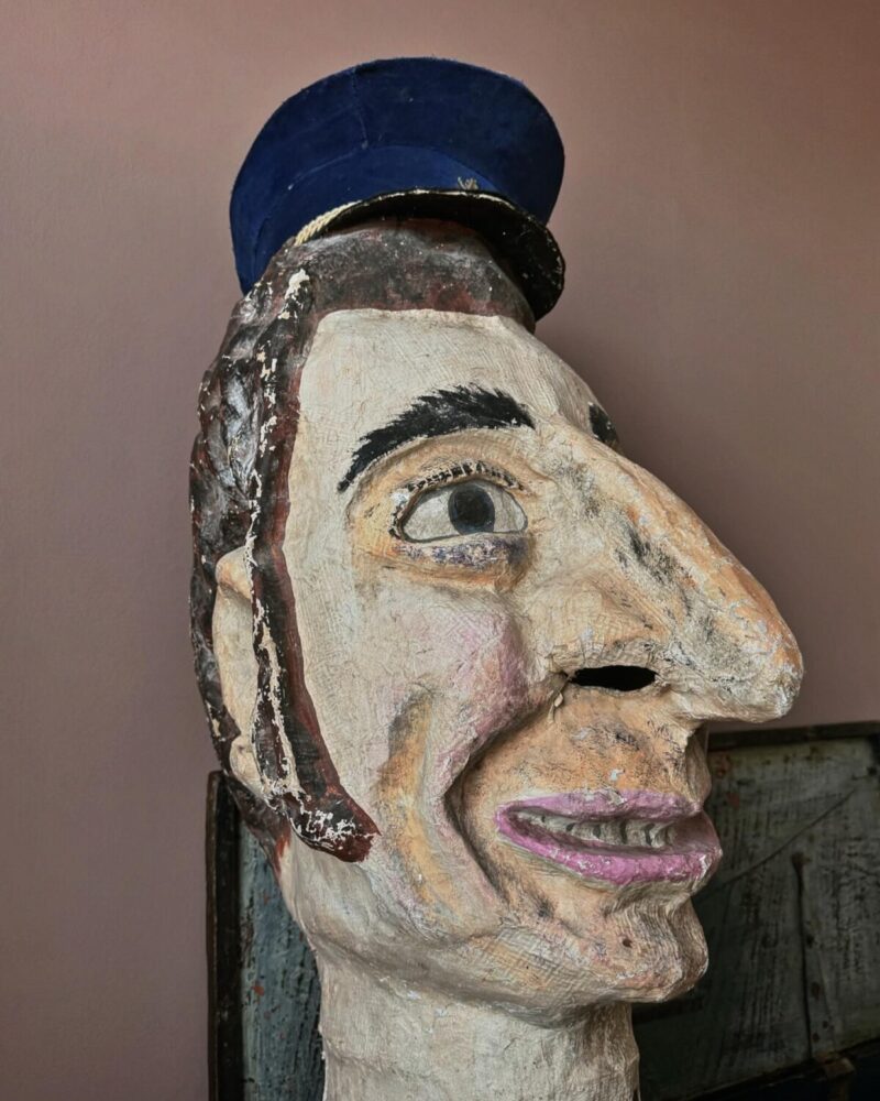 French Sailor Papier-Mache Carnival Head - Image 4