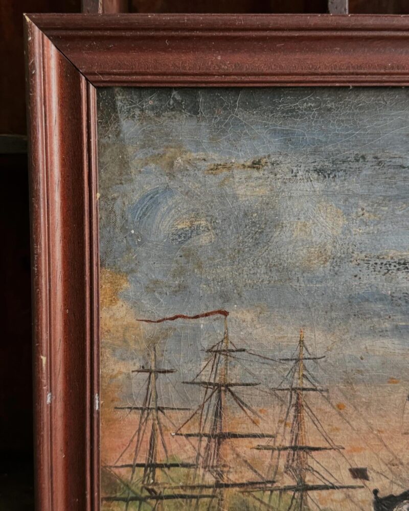 Naive Oil Painting ‘Pirates’ - Image 12