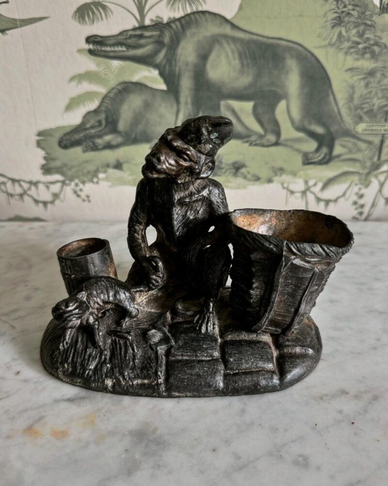 Bronze Monkey & Cat Holder - Image 3