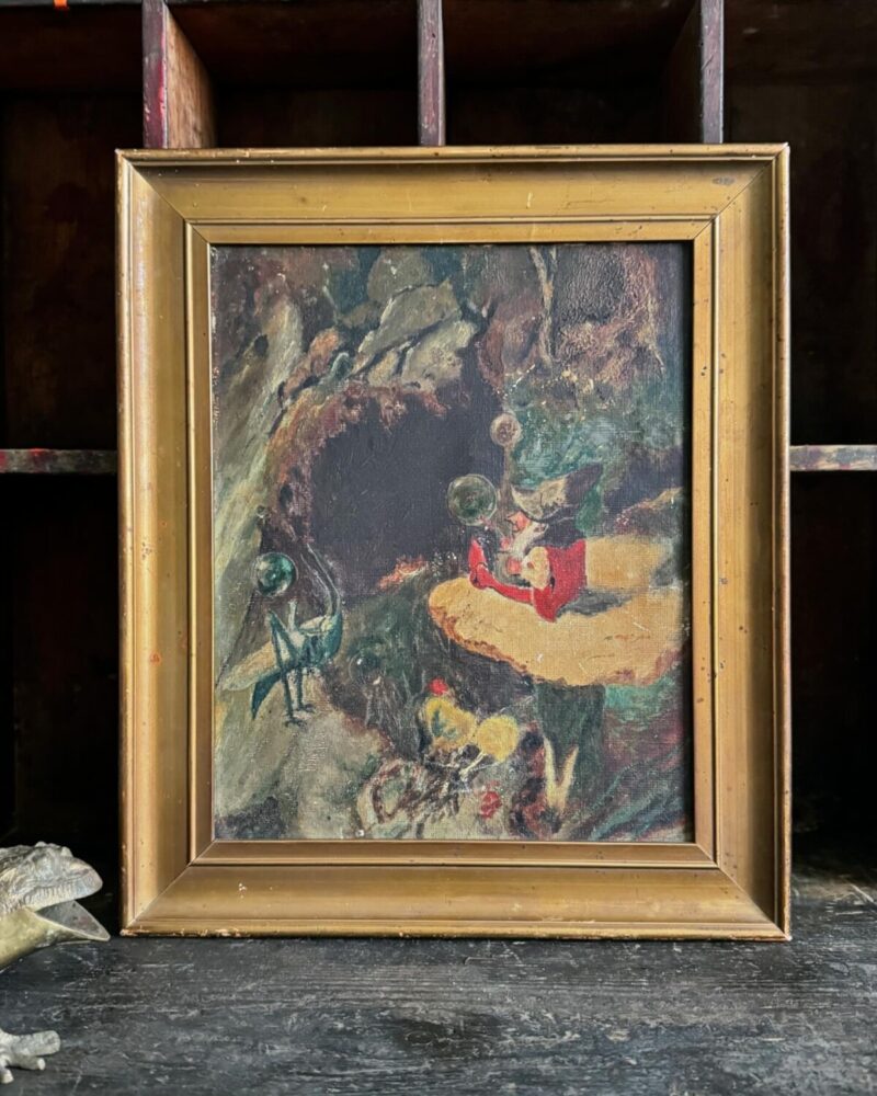 Naive Oil Painting of a Gnome - Image 8