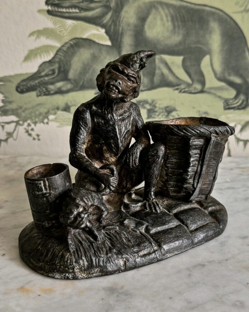 Bronze Monkey & Cat Holder - Image 2