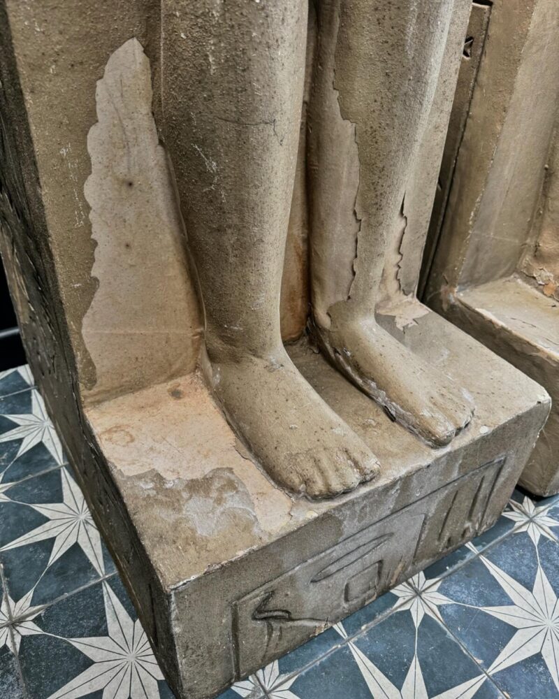 Pair of Seated Egyptian God Statues - Image 14