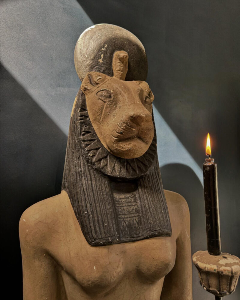 Pair of Seated Egyptian God Statues - Image 6