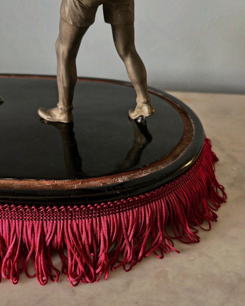 Pair of Boxers in Fringed Base - Image 4