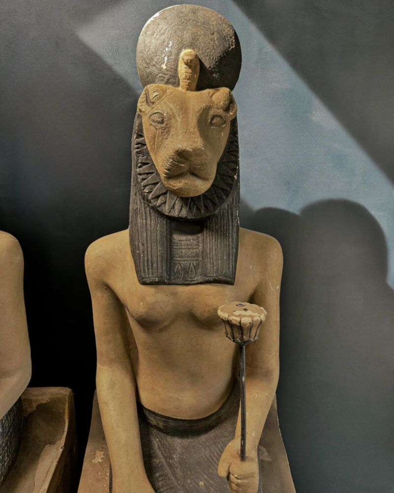 Pair of Seated Egyptian God Statues - Image 12