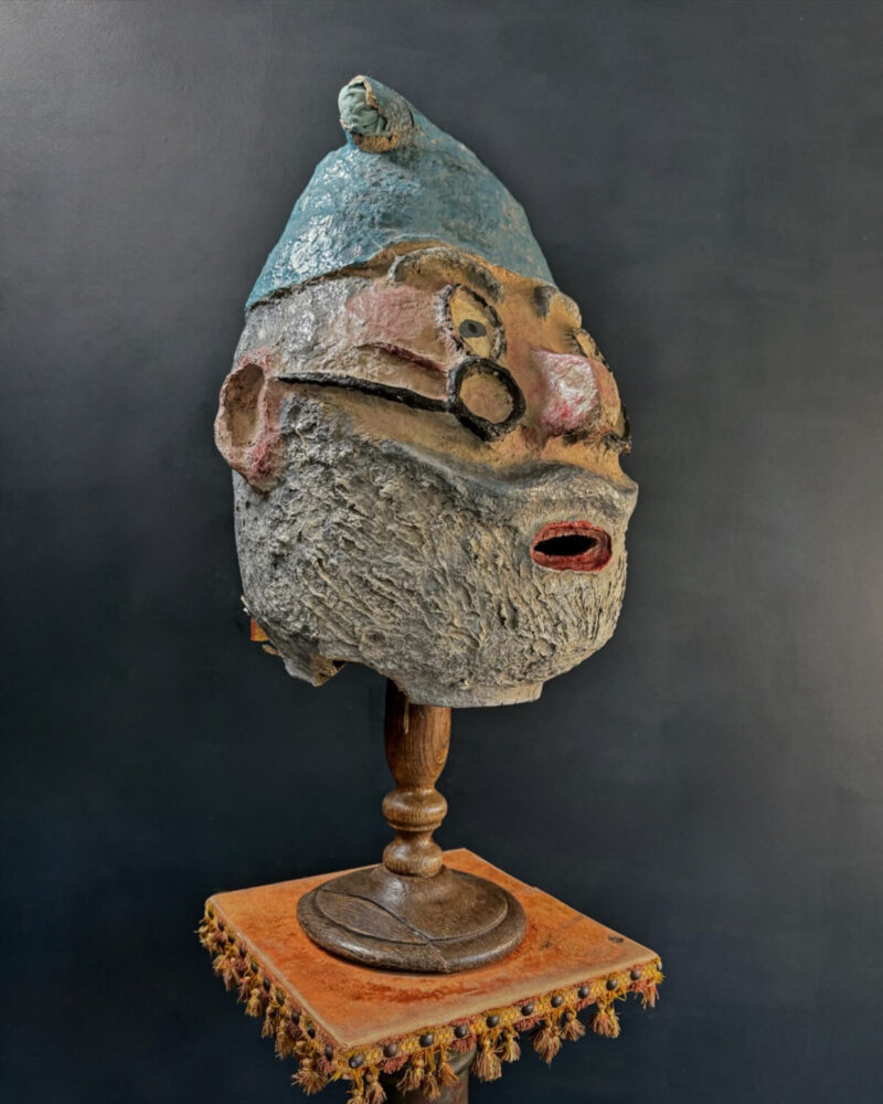 Folk Art Papier-Mache Mr. Smee Mask - Image 7