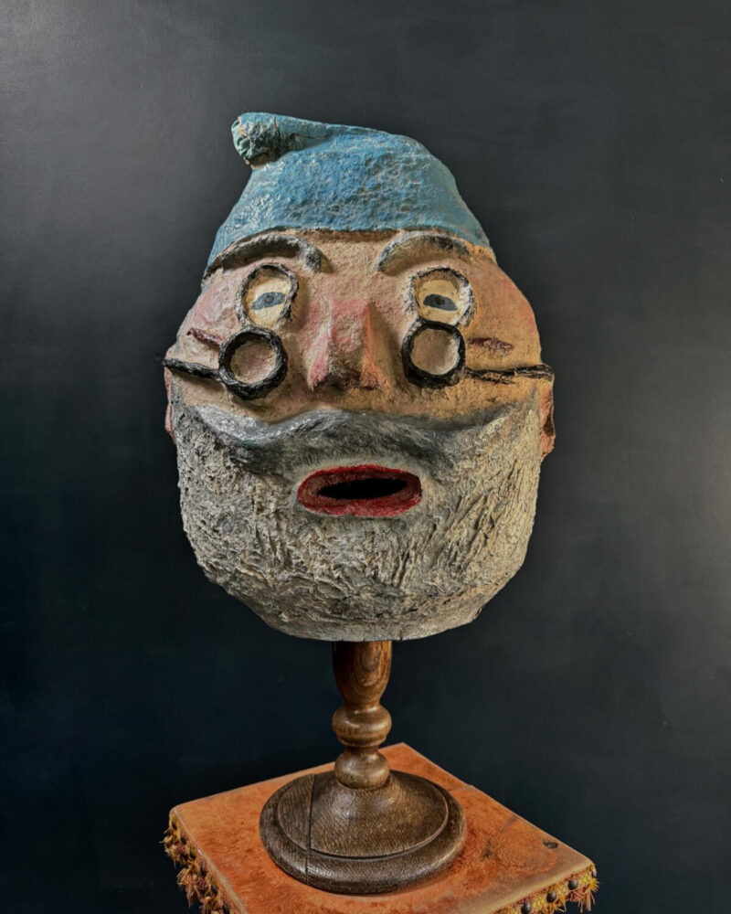 Folk Art Papier-Mache Mr. Smee Mask - Image 2