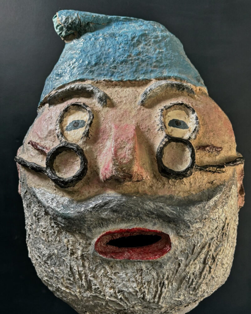 Folk Art Papier-Mache Mr. Smee Mask - Image 3
