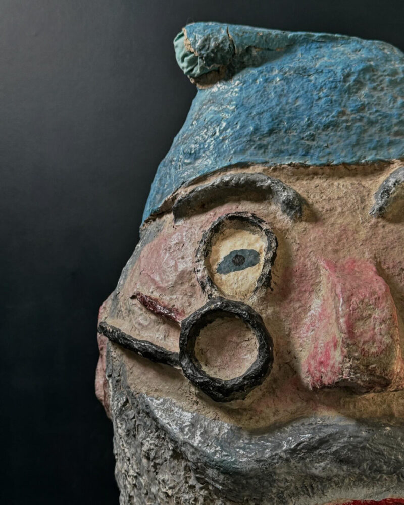 Folk Art Papier-Mache Mr. Smee Mask - Image 5