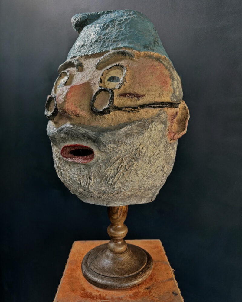 Folk Art Papier-Mache Mr. Smee Mask - Image 8