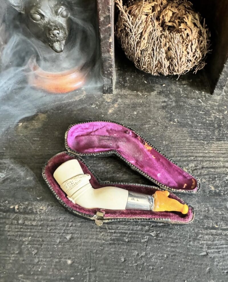 Novelty Ladies Leg Pipe & Case
