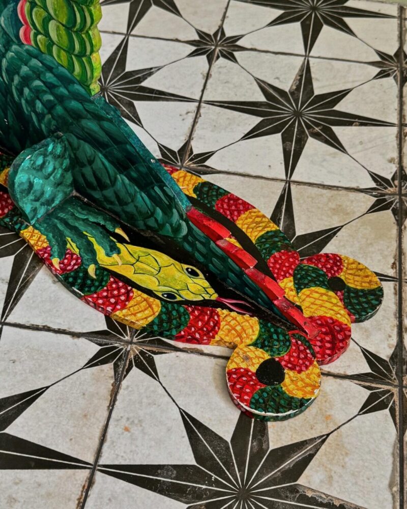 Folk Art Crocodile Table - Image 7