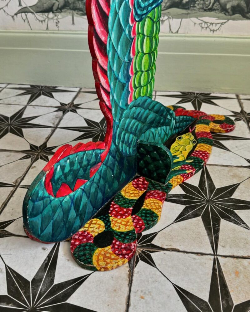 Folk Art Crocodile Table - Image 12