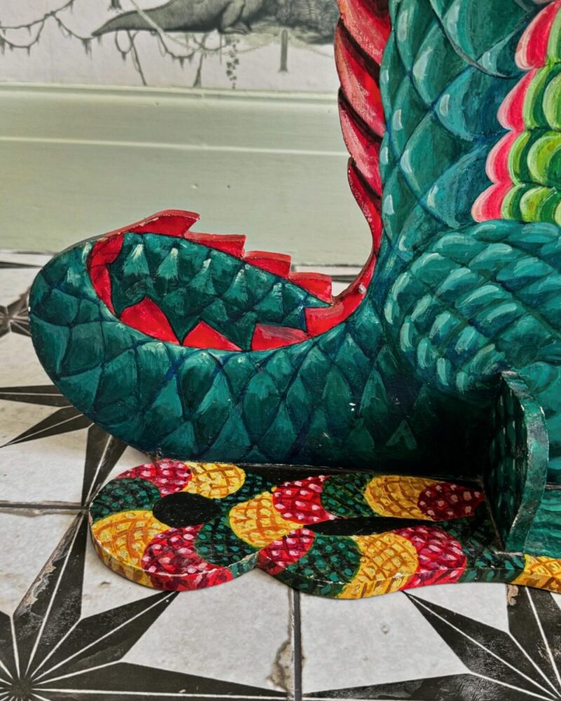 Folk Art Crocodile Table - Image 9
