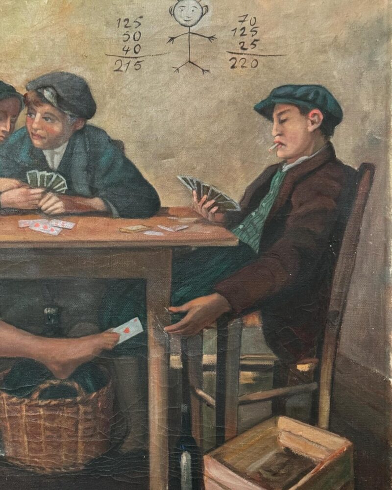‘The Cheats’ Oil Painting - Image 9