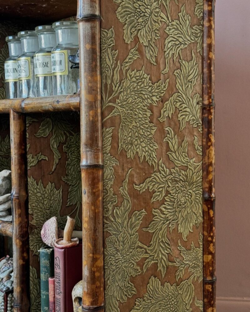 Victorian Chinoiserie Bamboo Cabinet - Image 9