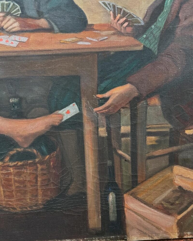 ‘The Cheats’ Oil Painting - Image 10