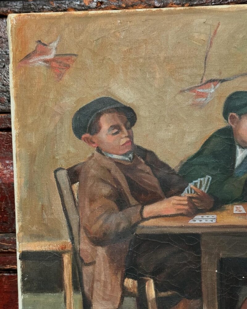 ‘The Cheats’ Oil Painting - Image 5