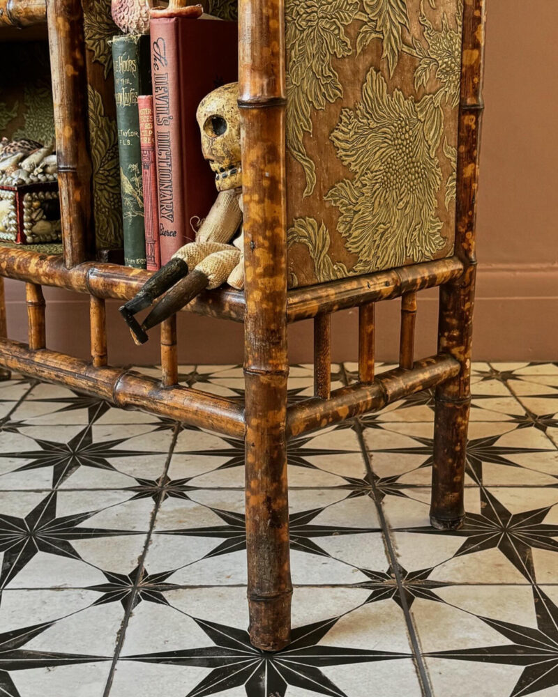 Victorian Chinoiserie Bamboo Cabinet - Image 6