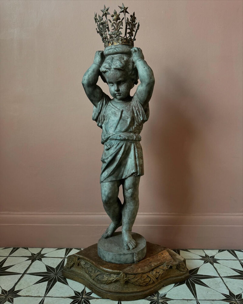 Cast Putti Statue - Image 4