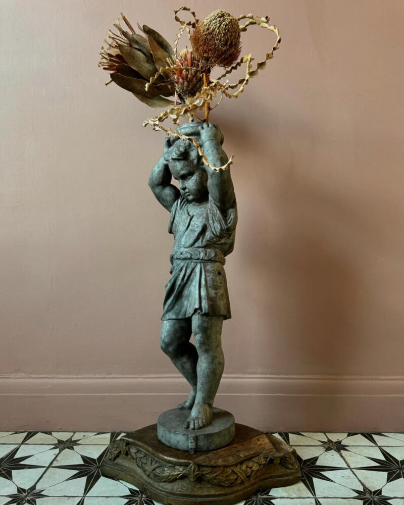 Cast Putti Statue - Image 2