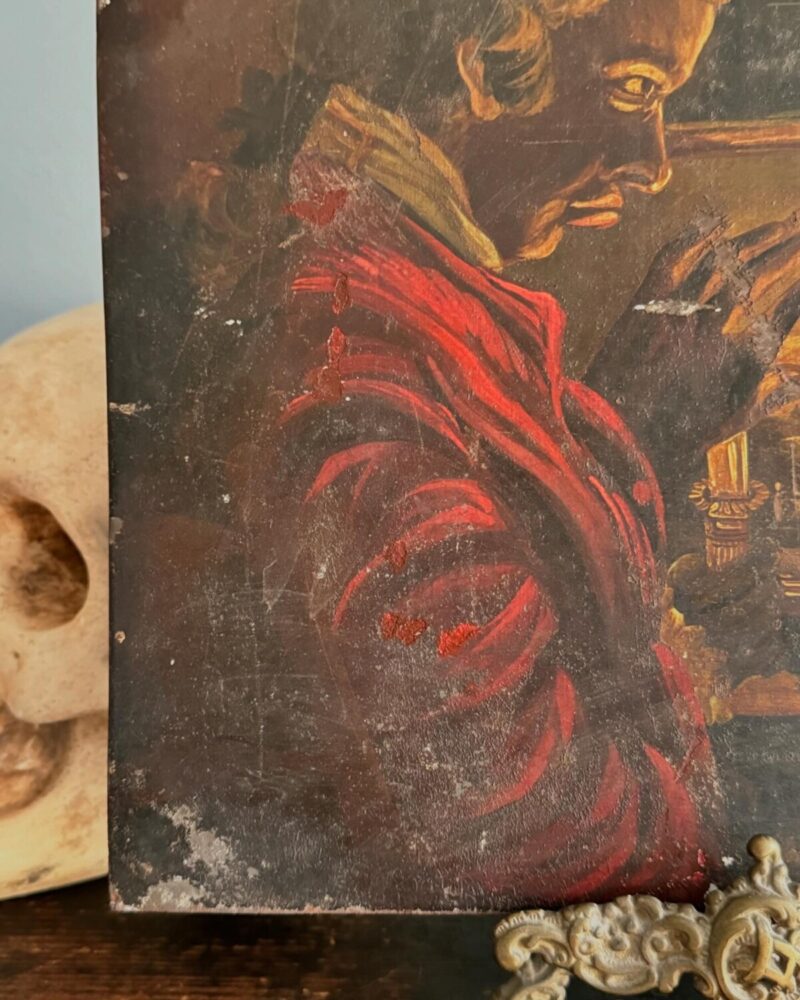 ‘The Connoisseur’ Antique Oil Painting - Image 5