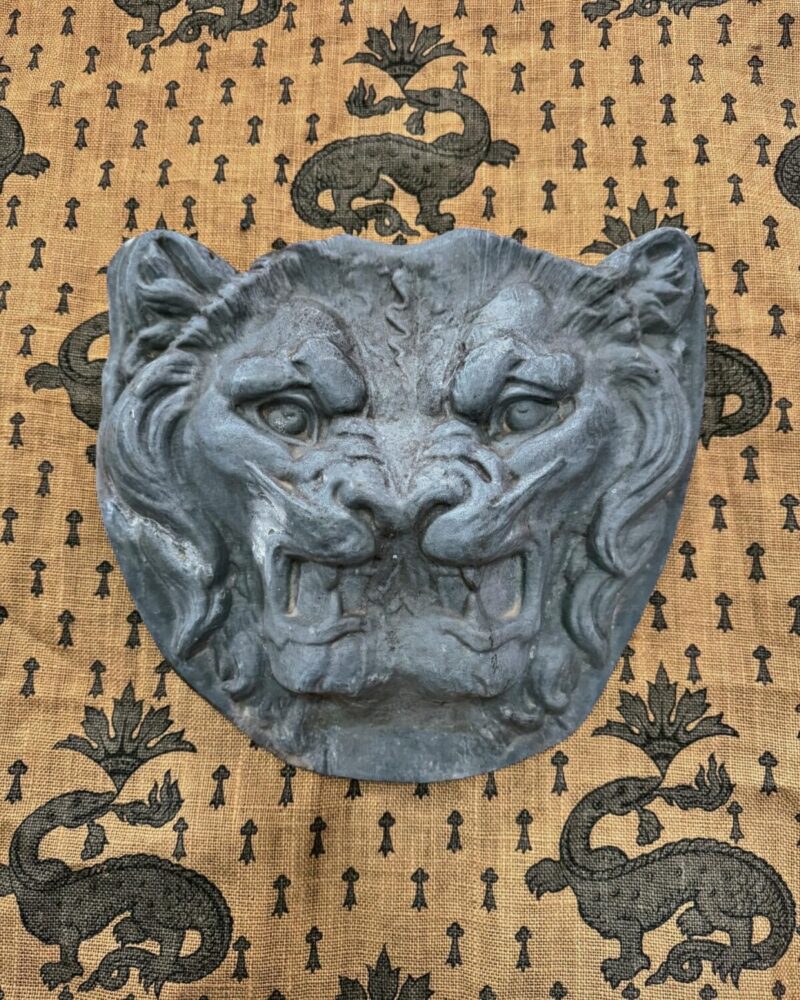 Large Zinc Lions Head