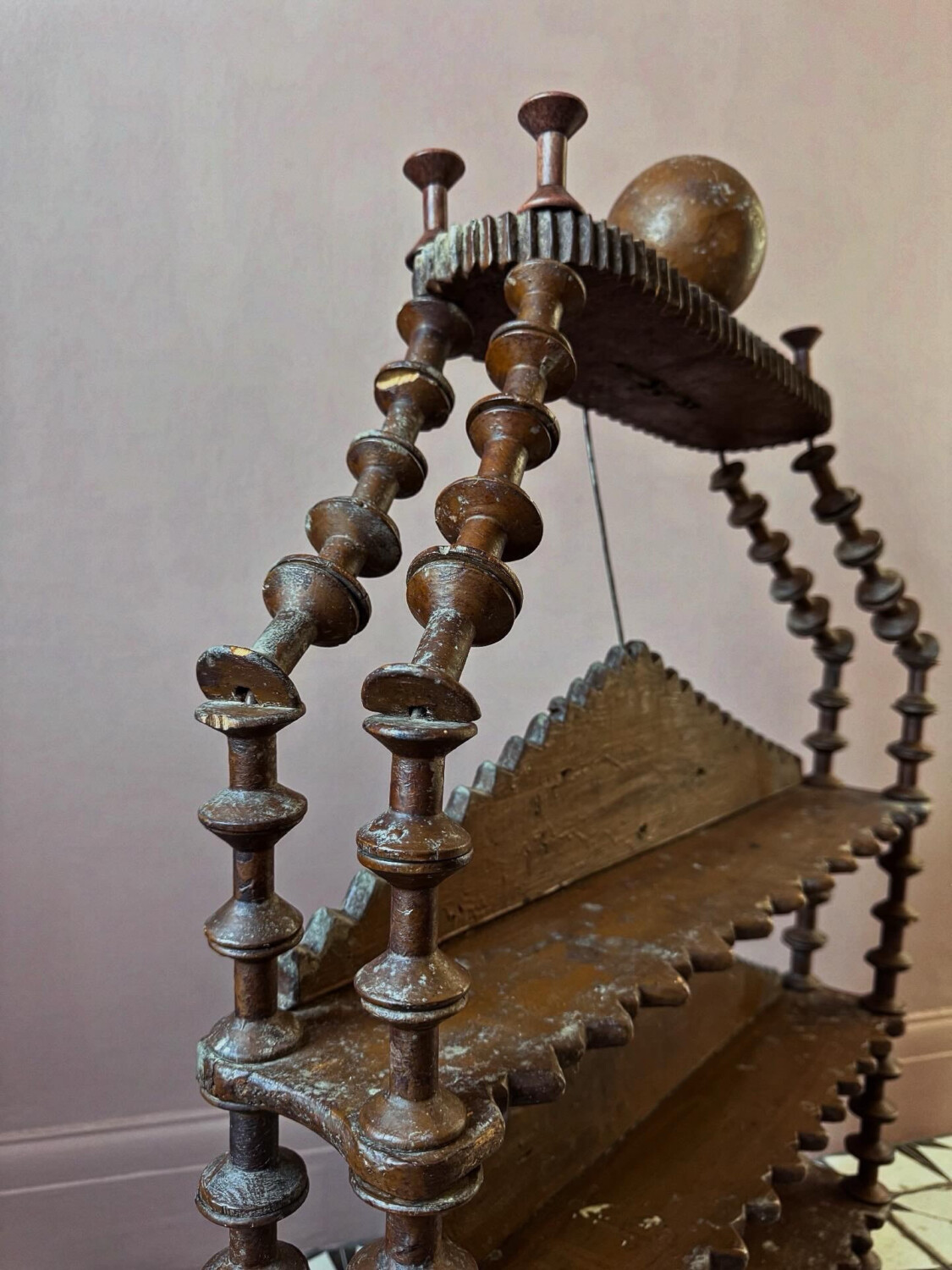 French Spool Wall Shelves - Image 4