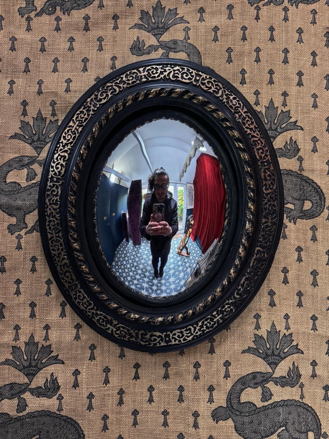 Victorian Convex Mirror - Image 3