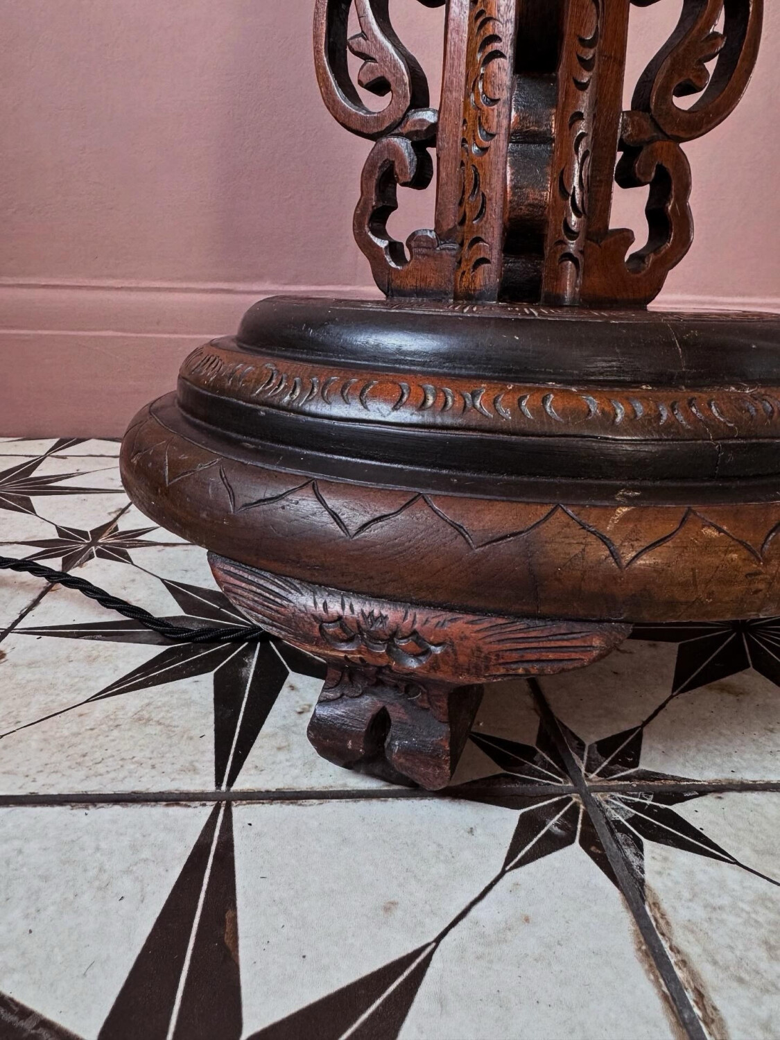 Chinese Carved Dragon Floor Lamp - Image 15